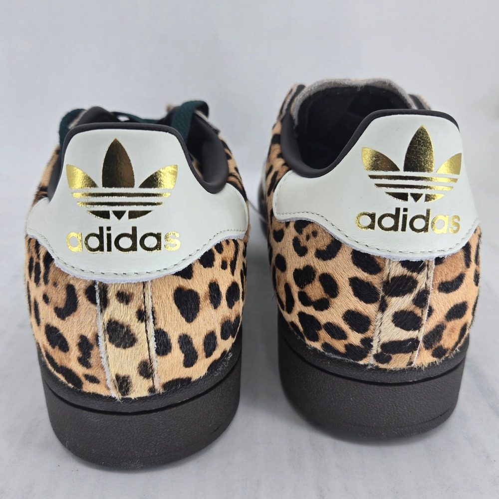 Adidas Superstar II W Leopard Pony Hair Sneakers KI4203 Womens 9.5 Brown Black - Picture 11 of 15
